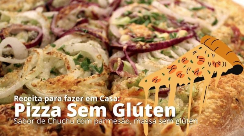 Receita Pizza de Chuchu - Massa sem glúten