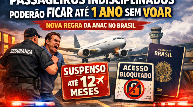 Passageiros indisciplinados poderão ficar até 1 ano sem voar no Brasil, prevê nova regra da ANAC