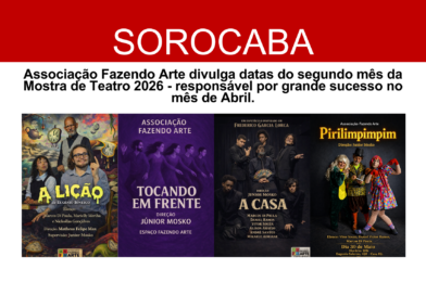 Fazendo Arte Divulga Datas do Segundo Mês da Mostra de Teatro 2026