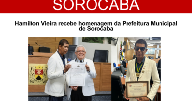 Hamilton Vieira recebe homenagem da Prefeitura de Sorocaba