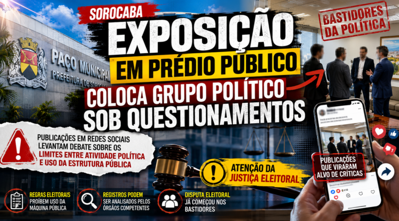 Exposição em prédio público coloca grupo político sob questionamentos em Sorocaba