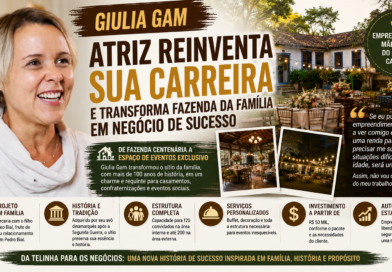 Giulia Gam reinventa a carreira e aposta em espaço para eventos aos 59 anos