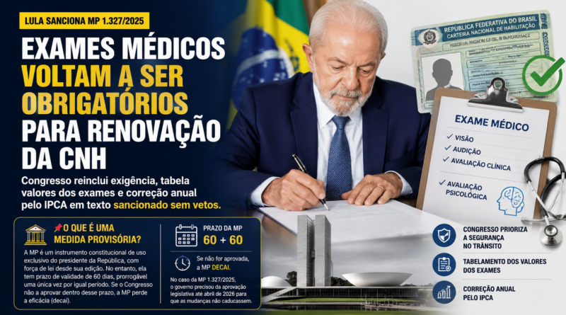 Lula sanciona lei que permite renovação automática da CNH para motoristas sem infrações