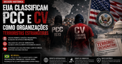 EUA classificam PCC e Comando Vermelho como organizações terroristas