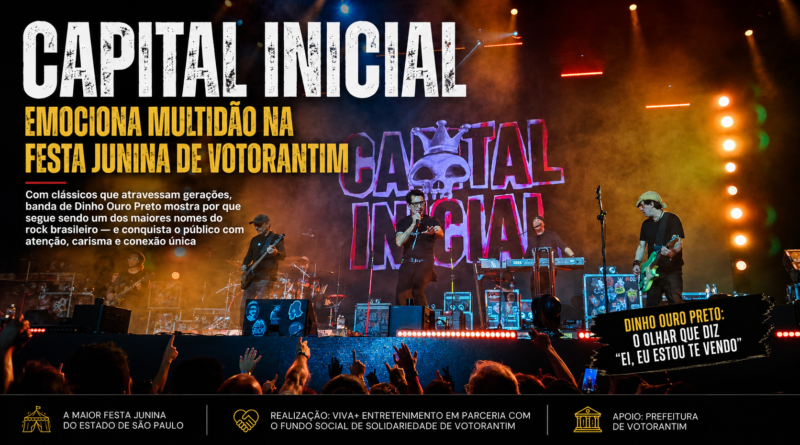 Capital Inicial na Festa Junina de Votorantim com clássicos e conexão com o público