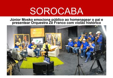 Emoção marca Orquestra Zé Franco no programa Júnior Mosko Revela