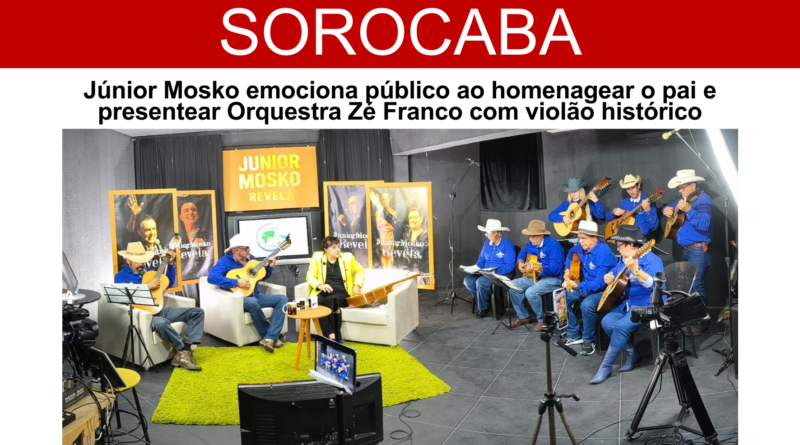 Emoção marca Orquestra Zé Franco no programa Júnior Mosko Revela