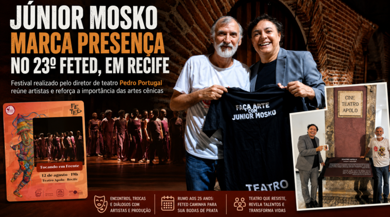 Junior Mosko marca presença no 23º FETED, em Recife