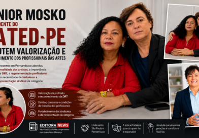 Júnior Mosko e presidente do SATED-PE discutem valorização e reconhecimento dos profissionais das artes